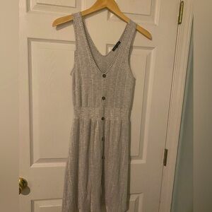 Gray Sleeveless Dress By Caution To The Wind